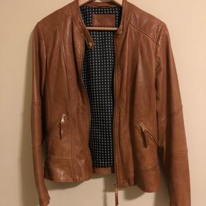 Danier Tan Leather Jacket